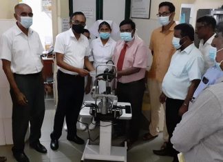 කීලර් වර්ගයේ Slit Lamp උපකරණය මාතර මහ රෝහලට